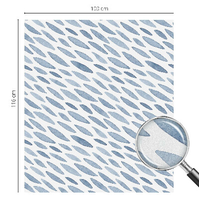 Samolepiaca fólia na sklo vitrážová Modré ťahy