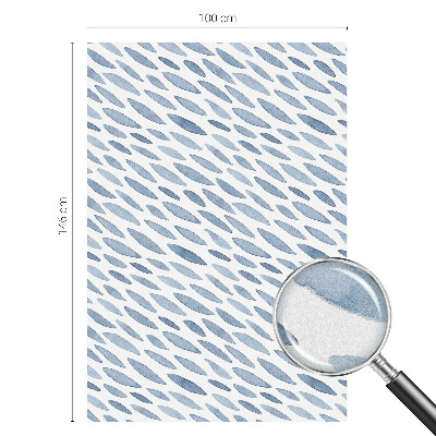 Samolepiaca fólia na sklo vitrážová Modré ťahy