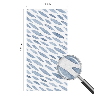 Samolepiaca fólia na sklo vitrážová Modré ťahy