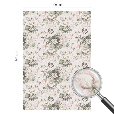 Ochranná fólia na sklo vitráž Kvetinová krása