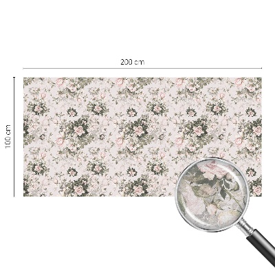 Ochranná fólia na sklo vitráž Kvetinová krása