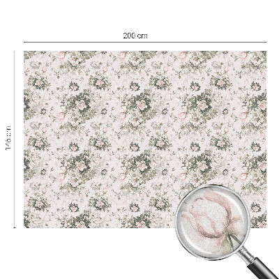 Ochranná fólia na sklo vitráž Kvetinová krása