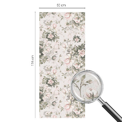 Ochranná fólia na sklo vitráž Kvetinová krása