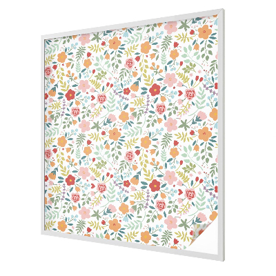 Nepriehľadná fólia na okno Kvetinový vzor