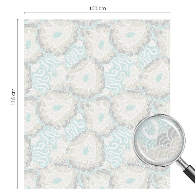 Matná fólia na okno vitráž Jemné pierka