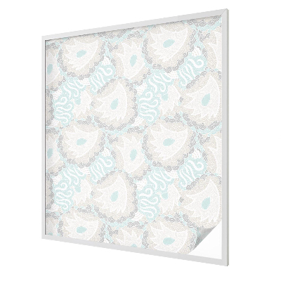 Matná fólia na okno vitráž Jemné pierka