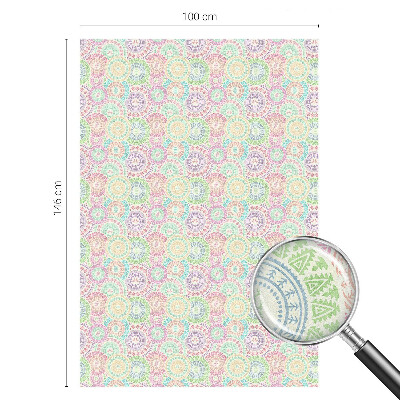 Ochranná fólia na sklo vitráž Farebné mandaly