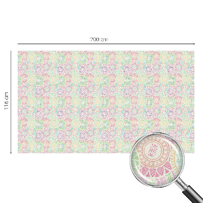 Ochranná fólia na sklo vitráž Farebné mandaly