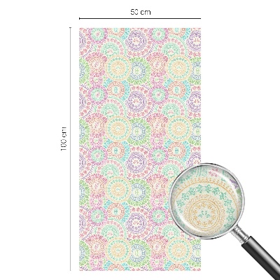 Ochranná fólia na sklo vitráž Farebné mandaly