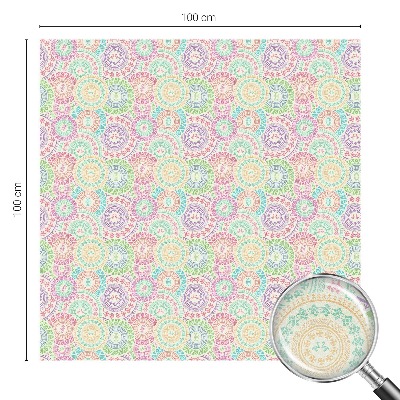 Ochranná fólia na sklo vitráž Farebné mandaly