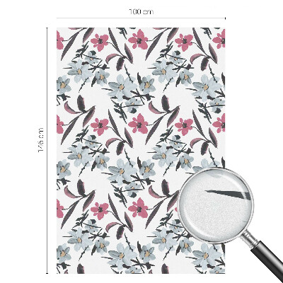 Nepriehľadná fólia na okno Kvetinový vzor