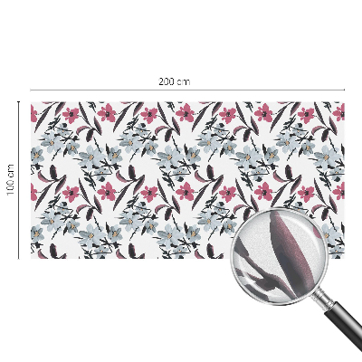 Nepriehľadná fólia na okno Kvetinový vzor