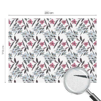 Nepriehľadná fólia na okno Kvetinový vzor