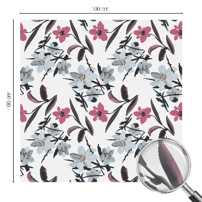 Nepriehľadná fólia na okno Kvetinový vzor