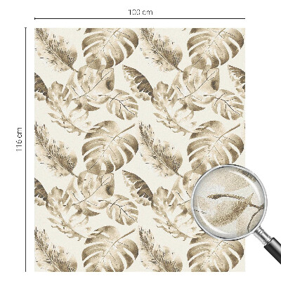 Matná fólia na okno vitráž Tropické rastliny