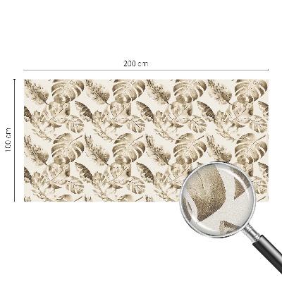 Matná fólia na okno vitráž Tropické rastliny