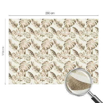 Matná fólia na okno vitráž Tropické rastliny