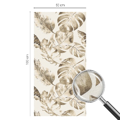 Matná fólia na okno vitráž Tropické rastliny