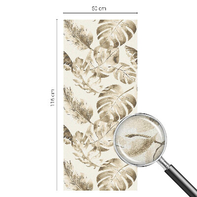 Matná fólia na okno vitráž Tropické rastliny