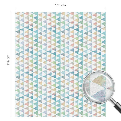 Ochranná fólia na sklo vitráž Geometrické trojuholníky