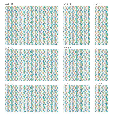 Ochranná fólia na sklo vitráž Geometrické trojuholníky