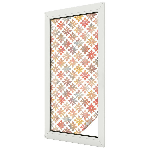 Ochranná fólia na sklo vitráž Kvetinová krása