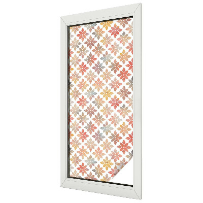 Ochranná fólia na sklo vitráž Kvetinová krása