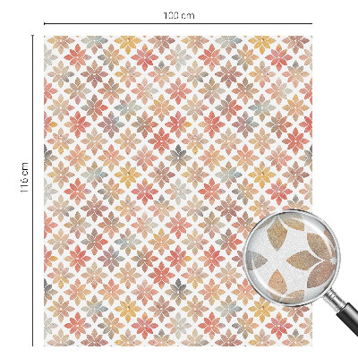 Ochranná fólia na sklo vitráž Kvetinová krása