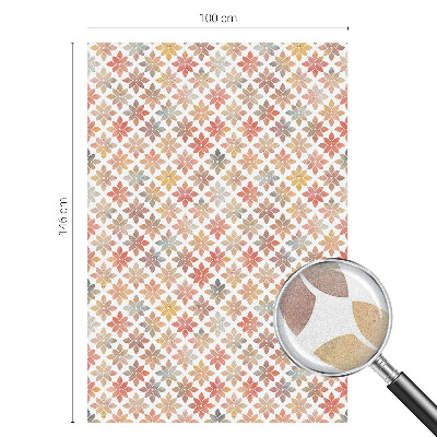 Ochranná fólia na sklo vitráž Kvetinová krása