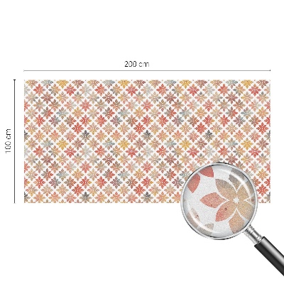 Ochranná fólia na sklo vitráž Kvetinová krása