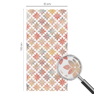 Ochranná fólia na sklo vitráž Kvetinová krása