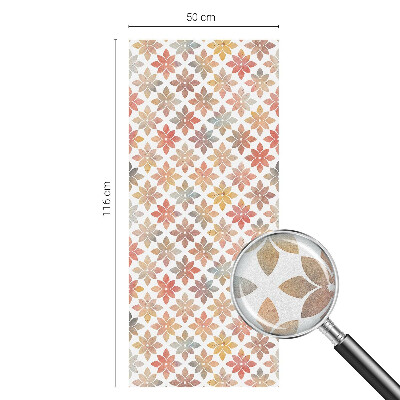 Ochranná fólia na sklo vitráž Kvetinová krása