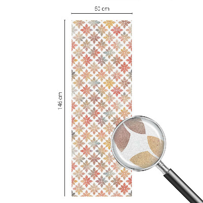 Ochranná fólia na sklo vitráž Kvetinová krása