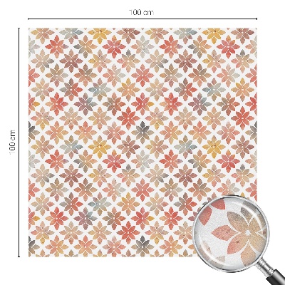 Ochranná fólia na sklo vitráž Kvetinová krása