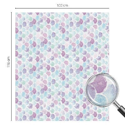 Matná fólia na okno vitráž Pastelové bodky