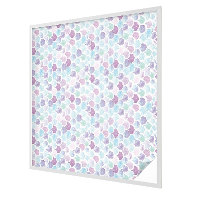 Matná fólia na okno vitráž Pastelové bodky