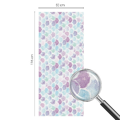 Matná fólia na okno vitráž Pastelové bodky