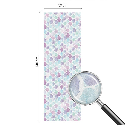 Matná fólia na okno vitráž Pastelové bodky