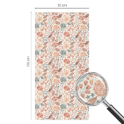 Nepriehľadná fólia na okno Kvetinový aranžmán