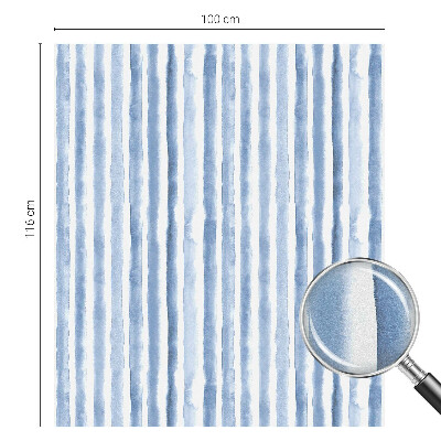 Matná fólia na okno vitráž Modré pruhy