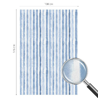 Matná fólia na okno vitráž Modré pruhy