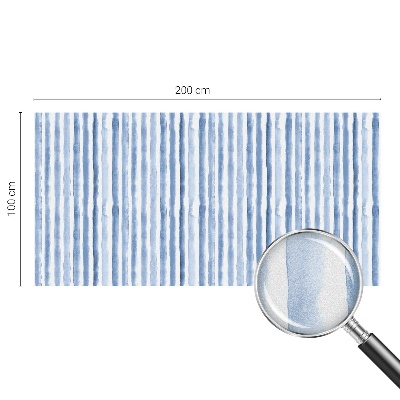 Matná fólia na okno vitráž Modré pruhy