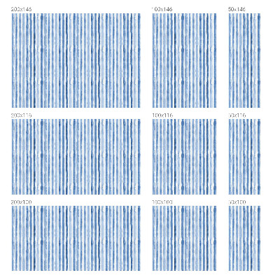 Matná fólia na okno vitráž Modré pruhy