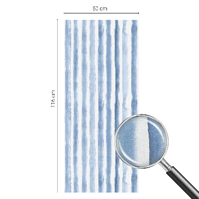 Matná fólia na okno vitráž Modré pruhy