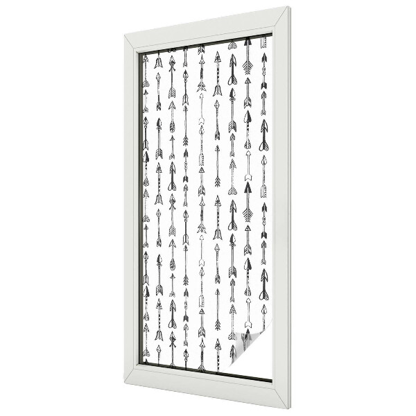 Ochranná fólia na sklo vitráž Geometrické šípky