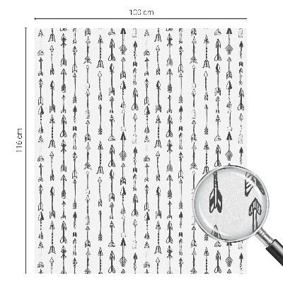 Ochranná fólia na sklo vitráž Geometrické šípky