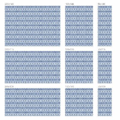 Matná fólia na okno vitráž Modrá mozaika