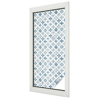 Ochranná fólia na sklo vitráž Kvetinový ornament