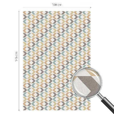 Nepriehľadná fólia na okno Geometrické kosoštvorce