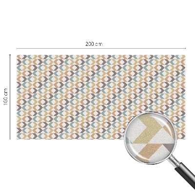 Nepriehľadná fólia na okno Geometrické kosoštvorce